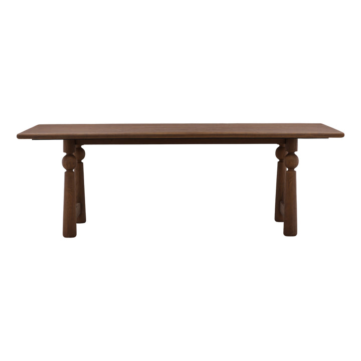 Nethann Dining Table Brown — Front