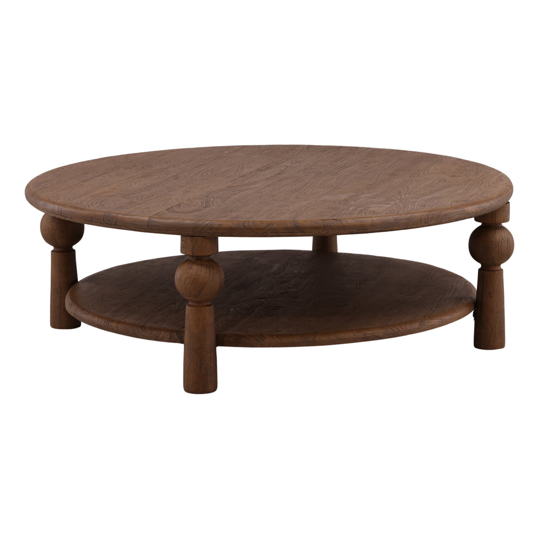 Nethann Coffee Table Brown — Front Three-Quarter