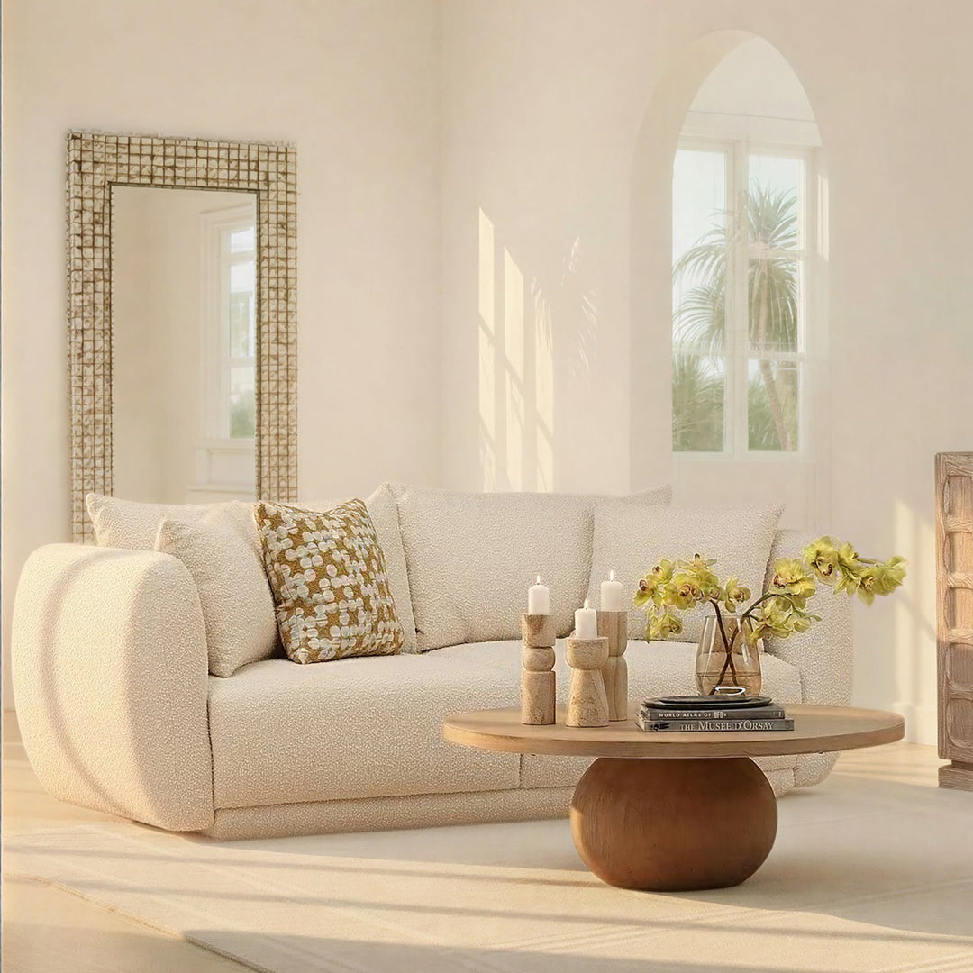 Bricida Sofa Cream — Lifestyle