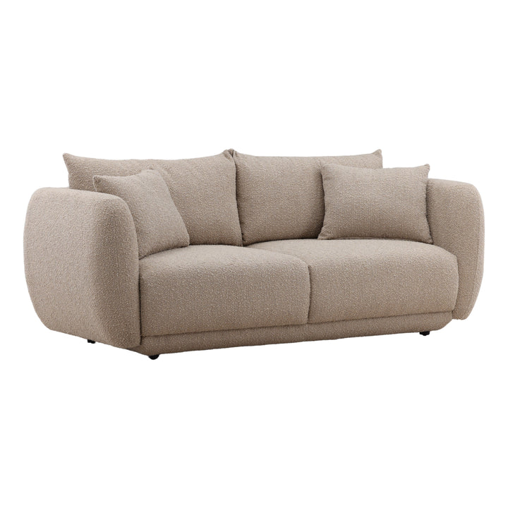 Bricida Sofa Sand — Front Three-Quarter