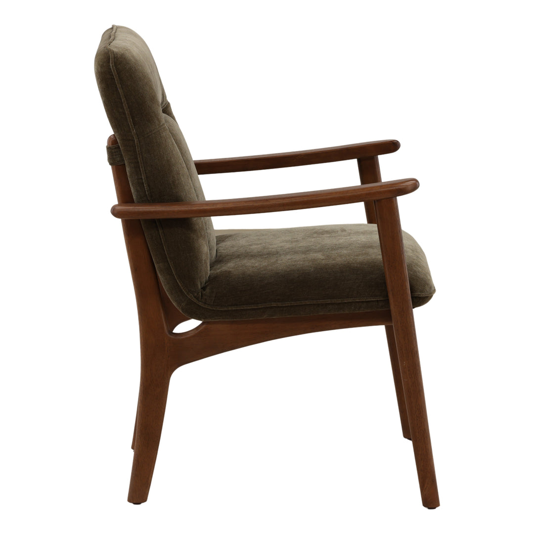 Tallesa Dining Chair Olive — Profile