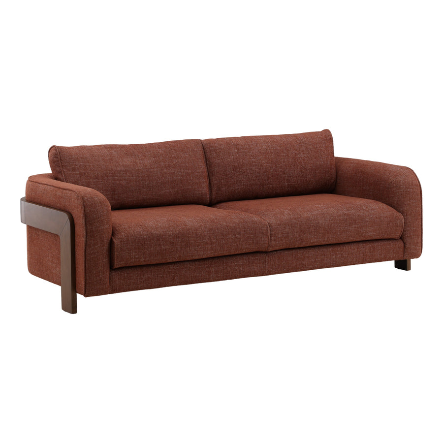 Ariana Sofa Rust — Front Three-Quarter