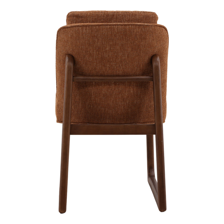 Madelaine Dining Chair Set of 2 Ginger — Back