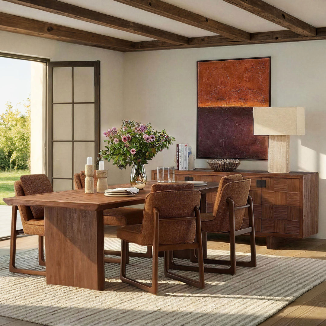 Madelaine Dining Chair Set of 2 Ginger — Lifestyle