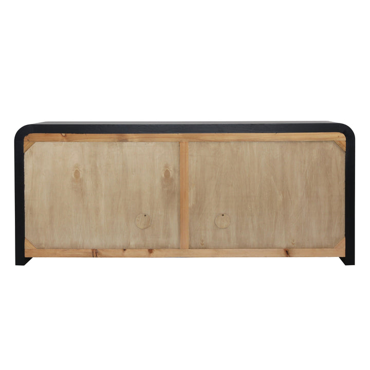 Brennon Sideboard Black and Burl - SwayLiving