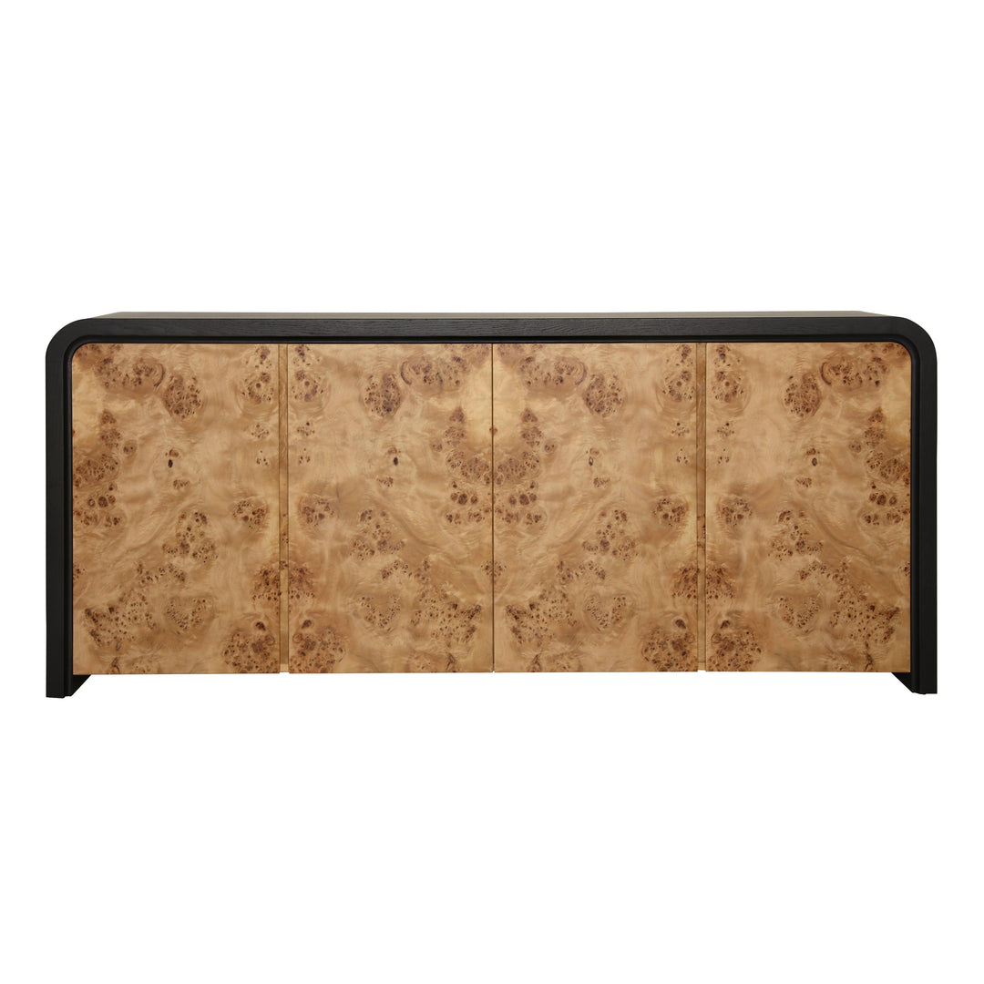 Brennon Sideboard Black and Burl - SwayLiving