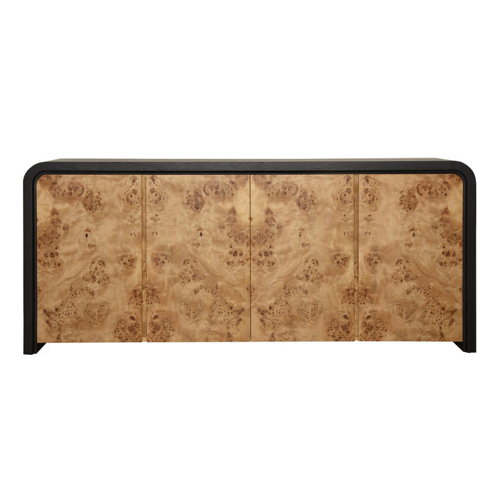 Brennon Sideboard Black and Burl - SwayLiving