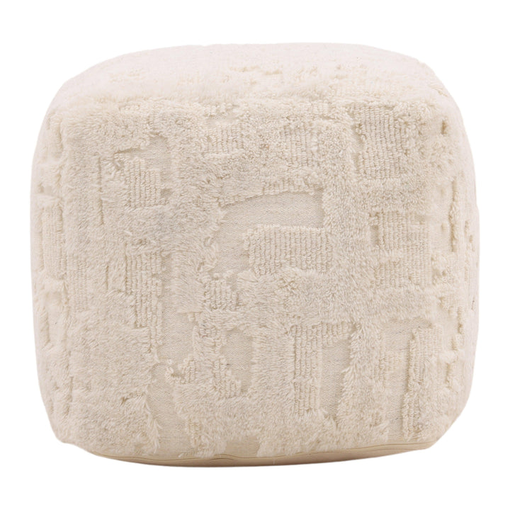 Hiver Pouf Ivory - SwayLiving
