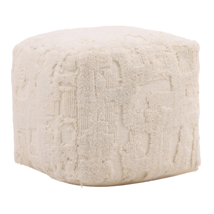 Hiver Pouf Ivory - SwayLiving