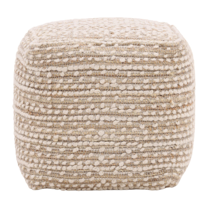 Yulian Pouf Ivory - SwayLiving