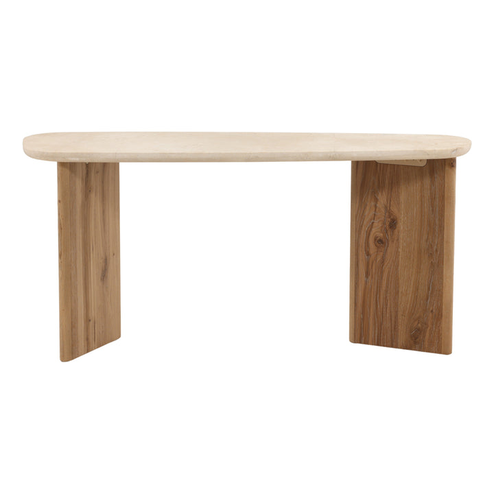 Elwynn Console Table Natural — Front