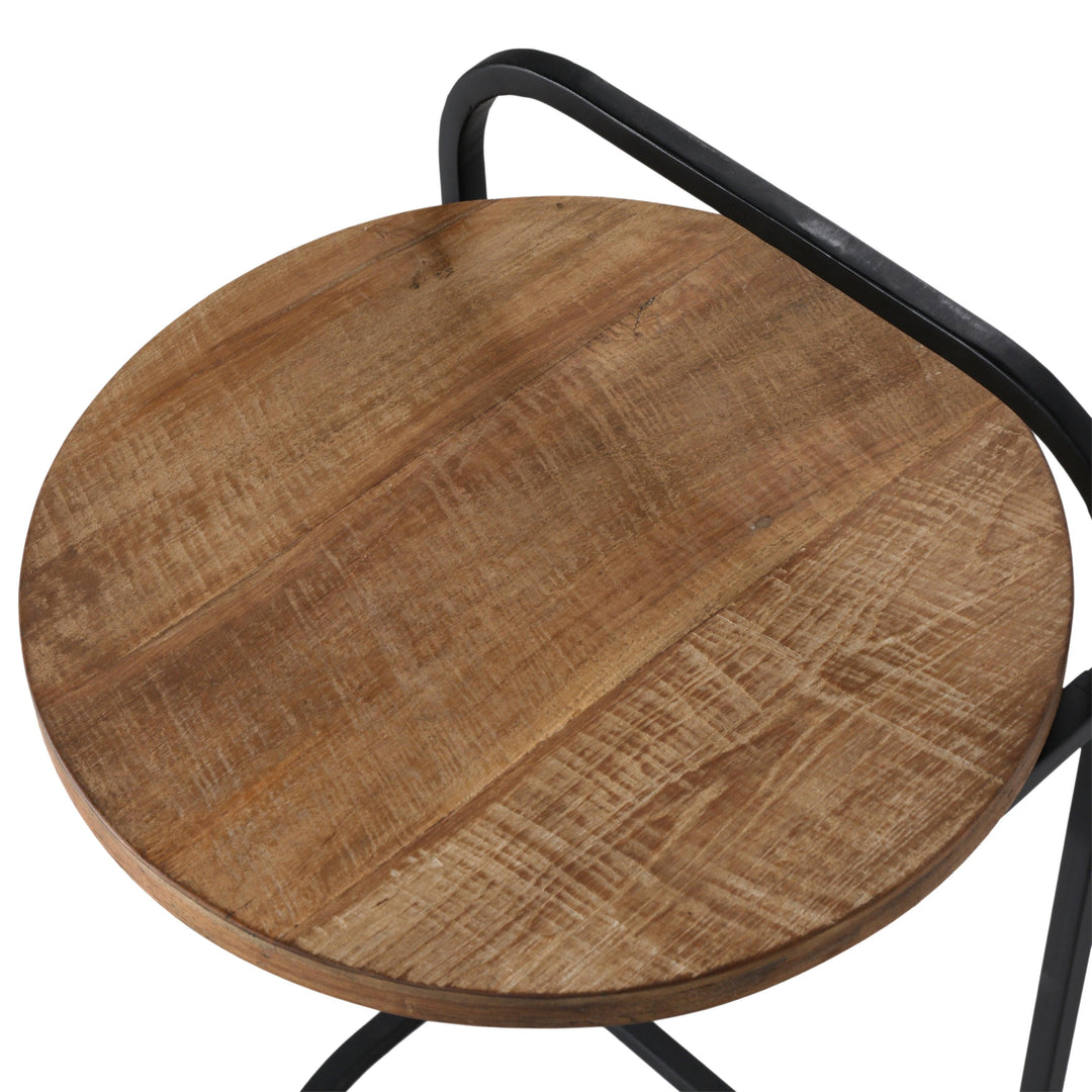 Leith Laptop End Table Teak - SwayLiving