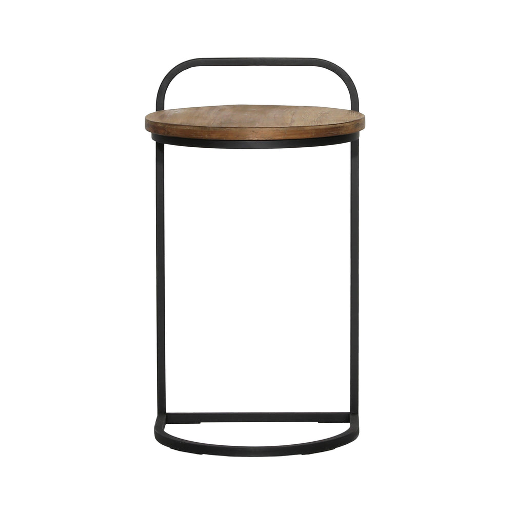 Leith Laptop End Table Teak - SwayLiving