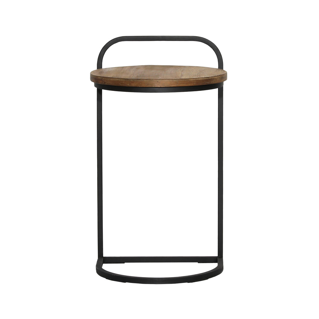 Leith Laptop End Table Teak - SwayLiving