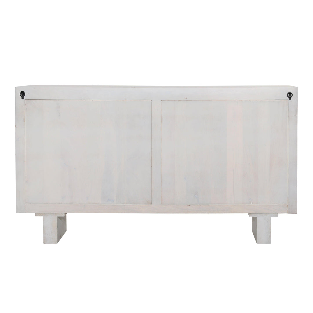 Esposito Cabinet White 4-Door - SwayLiving