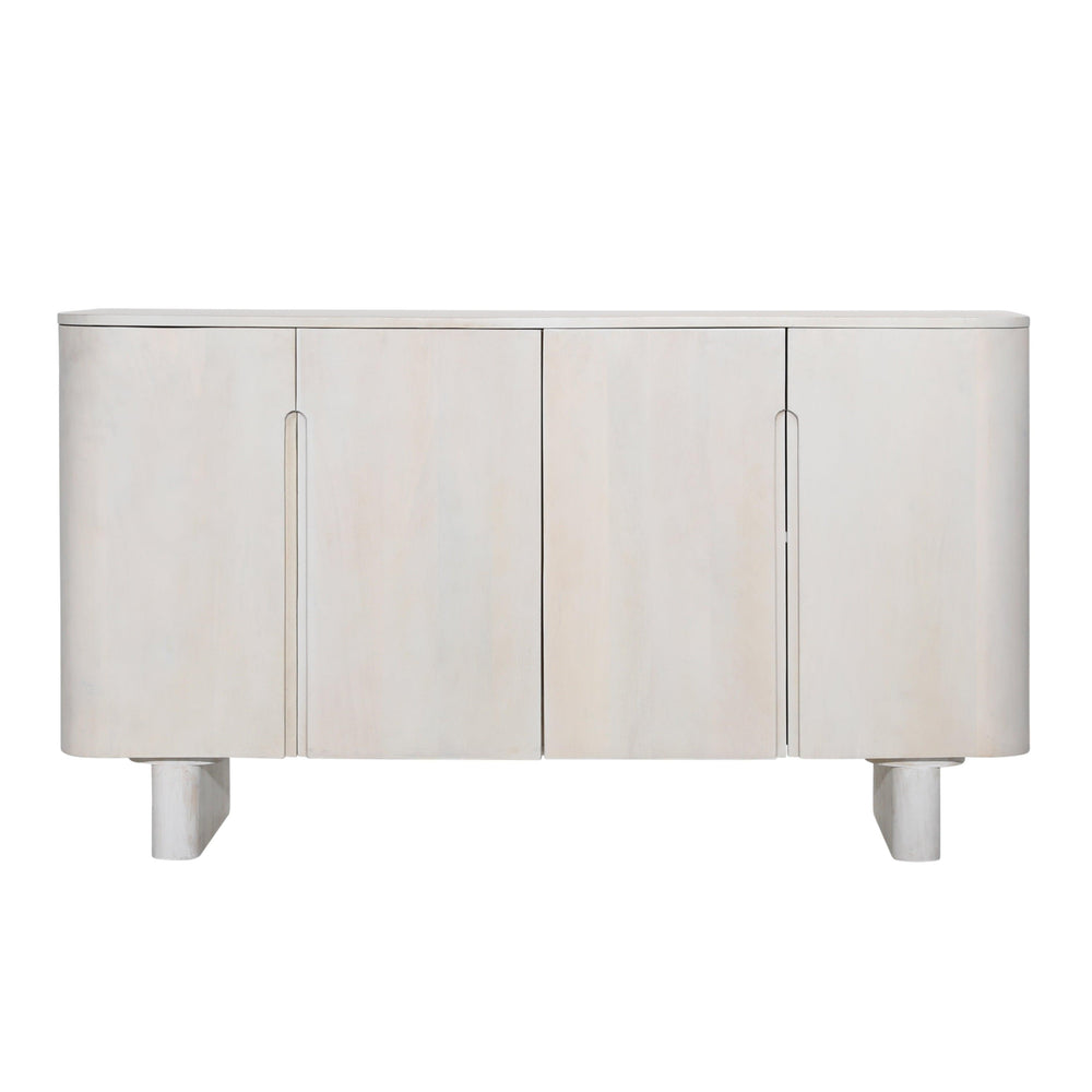 Esposito Cabinet White 4-Door - SwayLiving