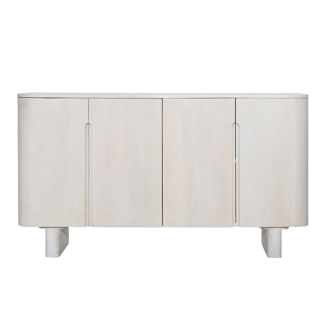 Esposito Cabinet White 4-Door - SwayLiving