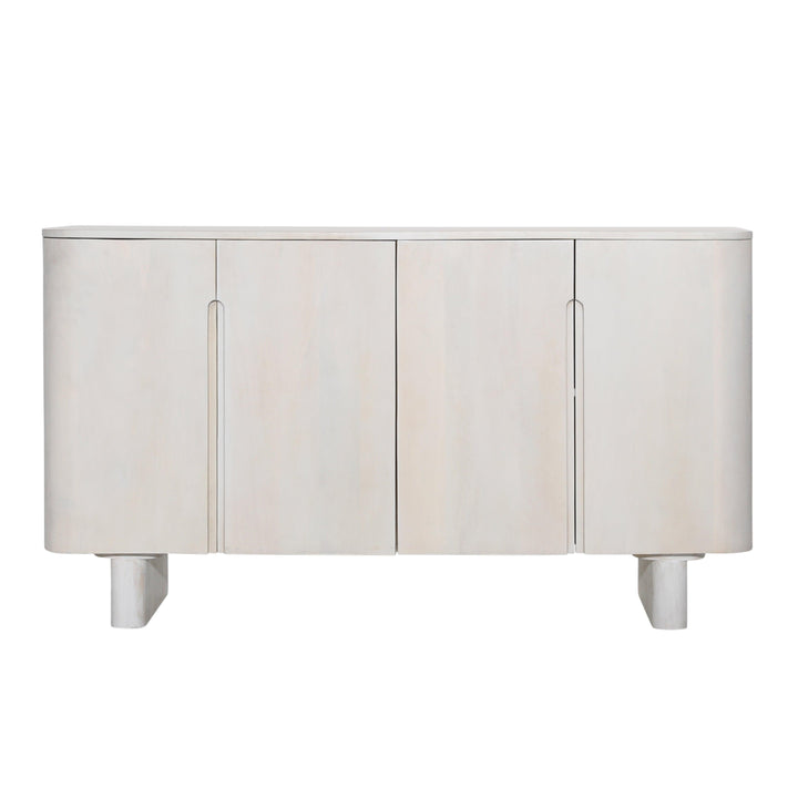 Esposito Cabinet White 4-Door - SwayLiving