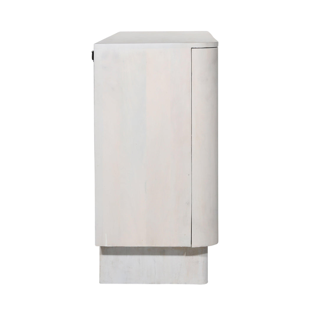 Esposito Cabinet White 4-Door - SwayLiving