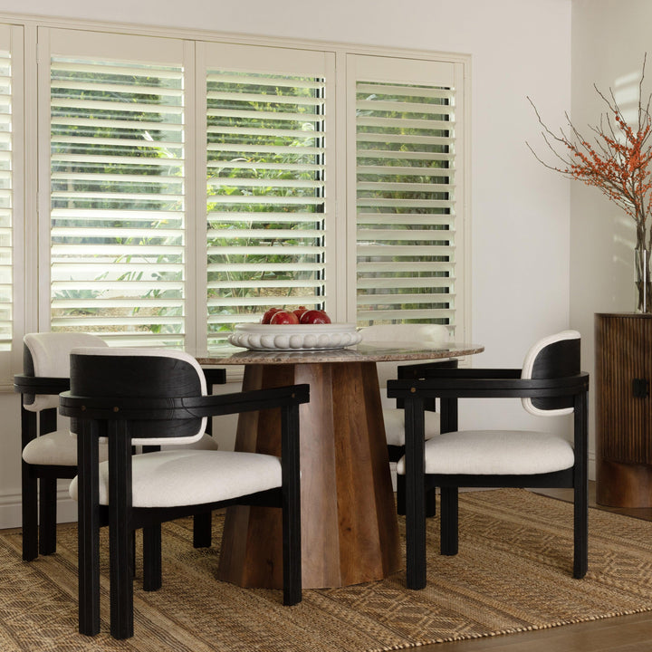 Atwill Dining Table Brown - SwayLiving