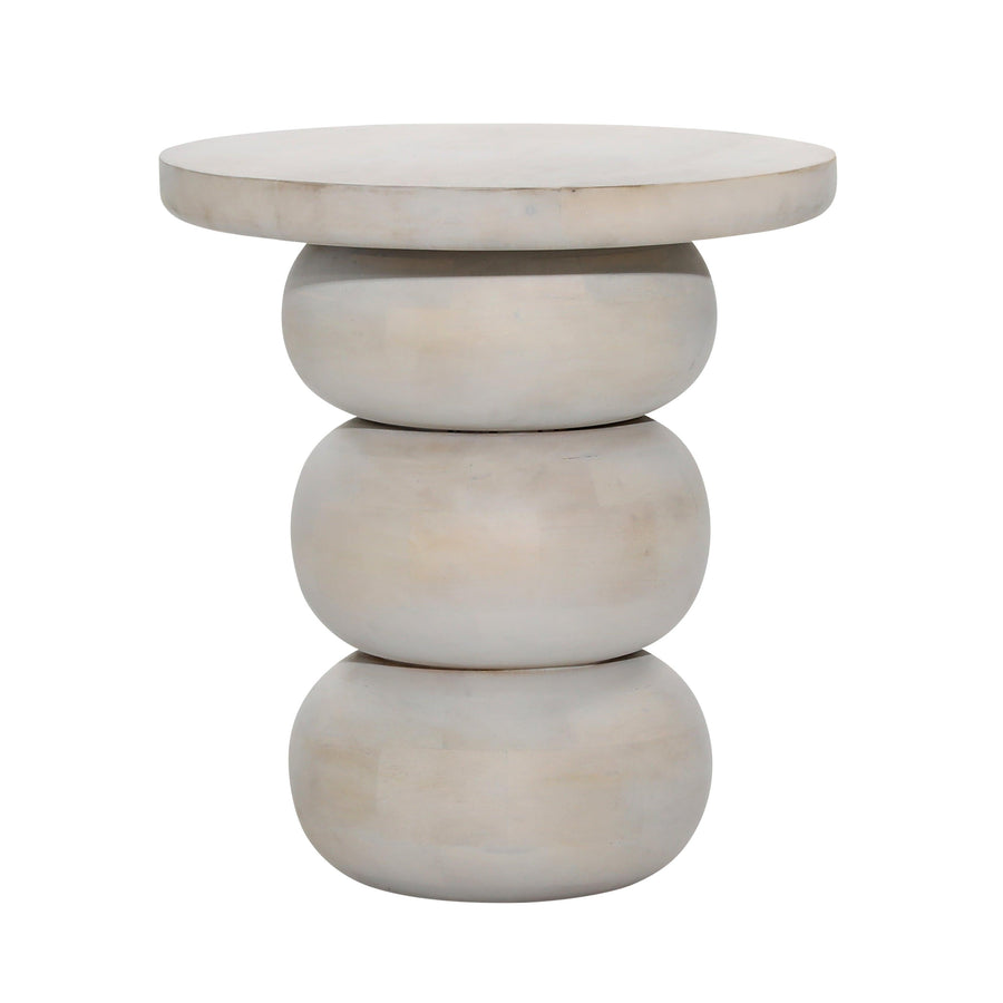 Demetria End Table White - SwayLiving