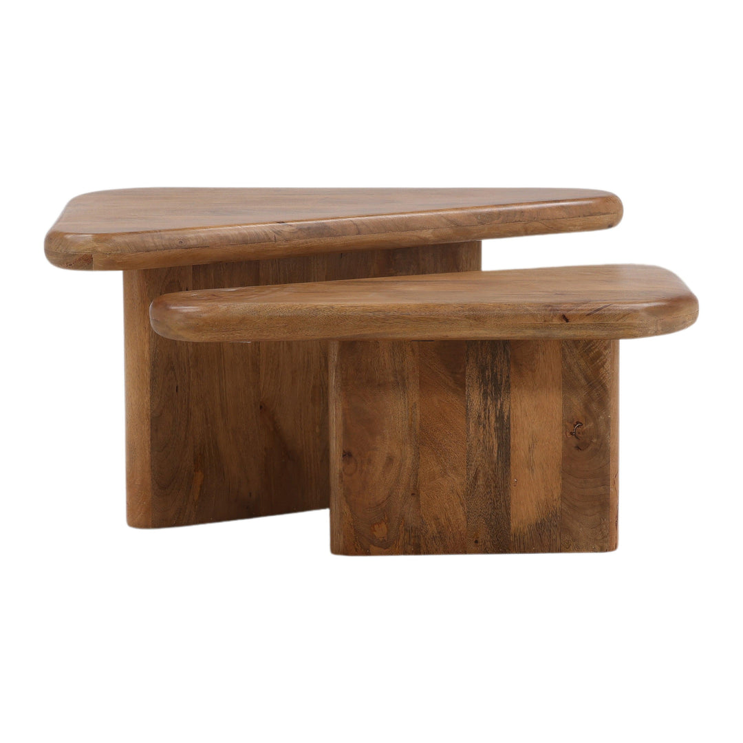 Sasha Coffee Table Set of 2 Brown - SwayLiving