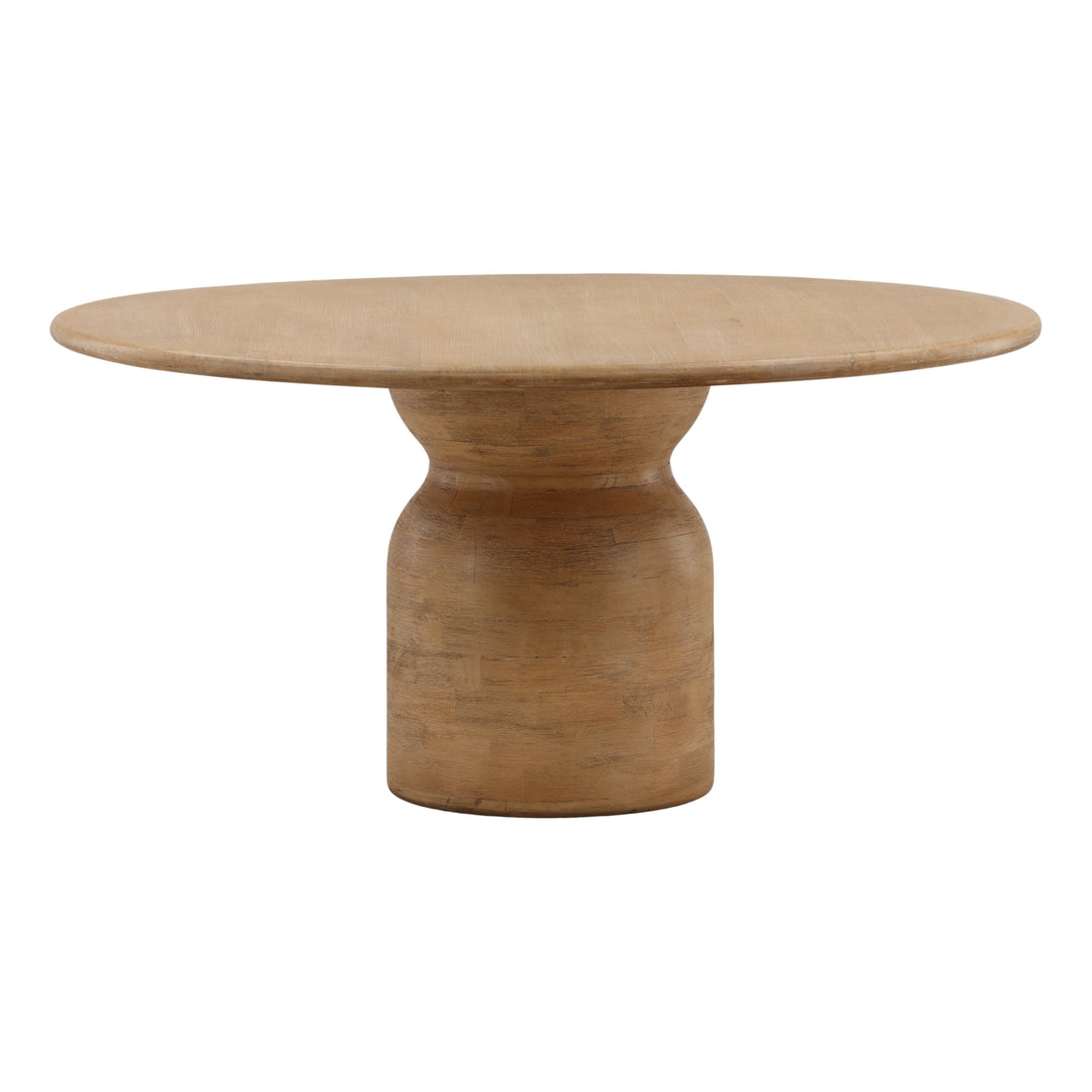 Alegra Dining Table Light Natural — Front Three-Quarter