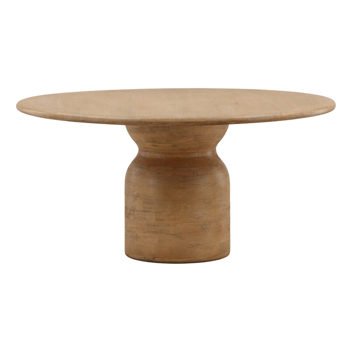 Alegra Dining Table Light Natural — Front Three-Quarter