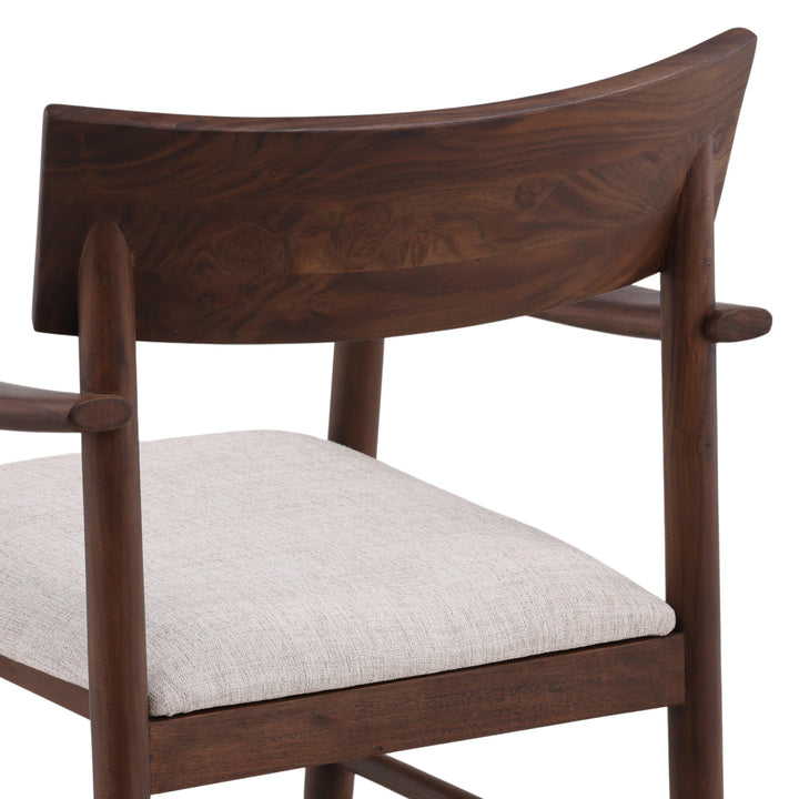 Glennon Dining Chair Dark Brown - SwayLiving