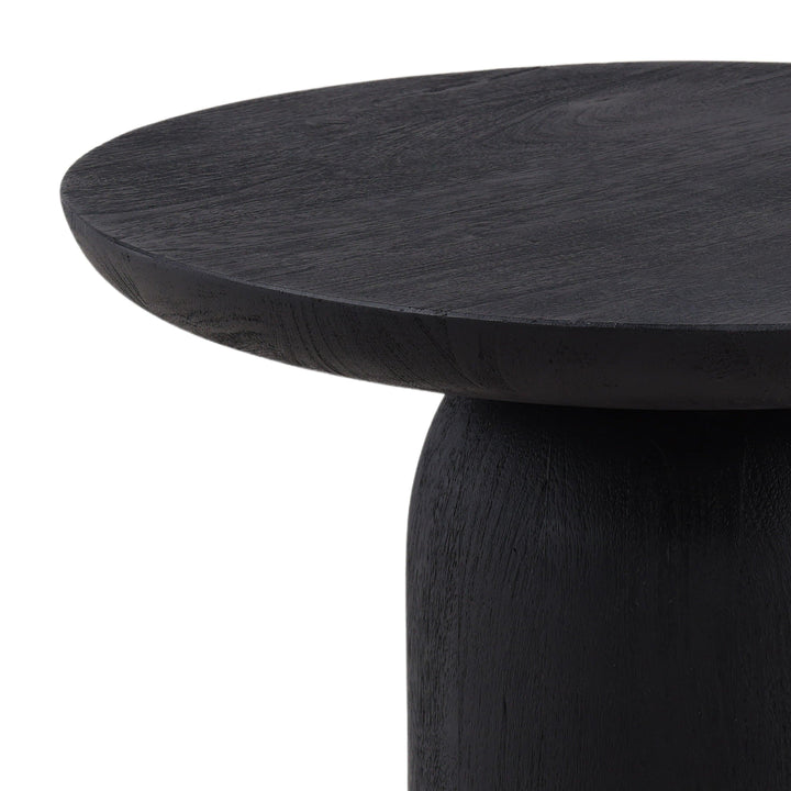 Loren End Table Black Large - SwayLiving