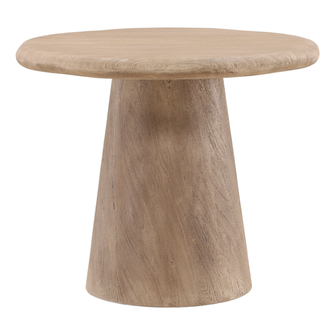 Marcy Bistro Table Weathered Natural — Front Three-Quarter