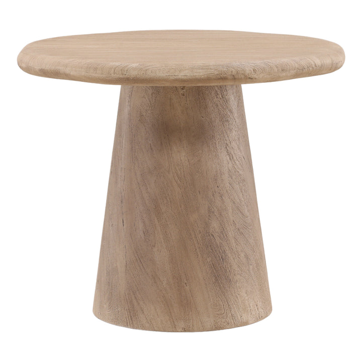 Marcy Bistro Table Weathered Natural — Front Three-Quarter