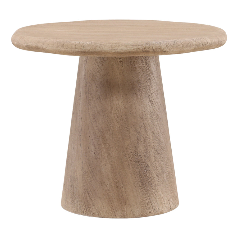 Marcy Bistro Table Weathered Natural — Front Three-Quarter