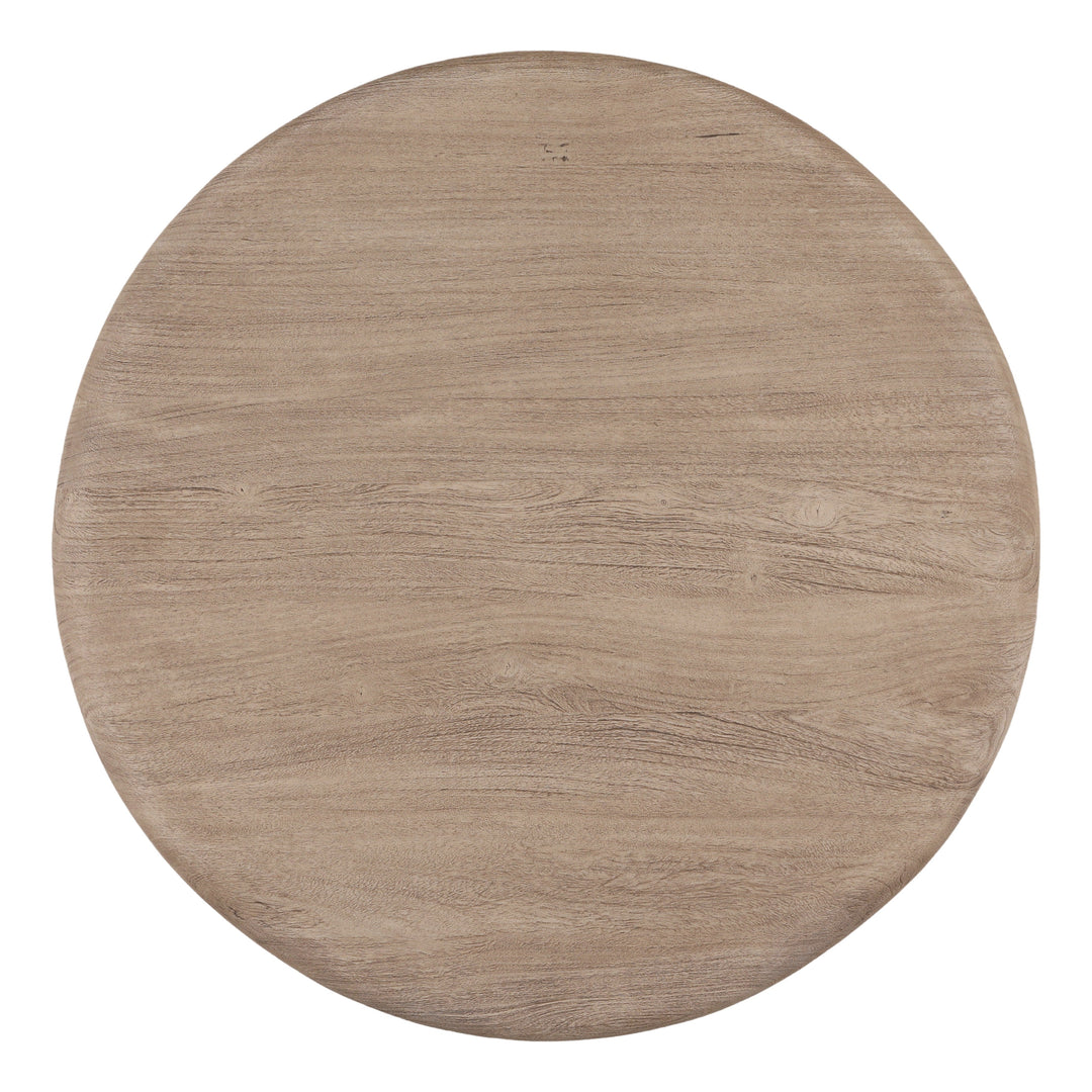 Marcy Bistro Table Weathered Natural — Overhead