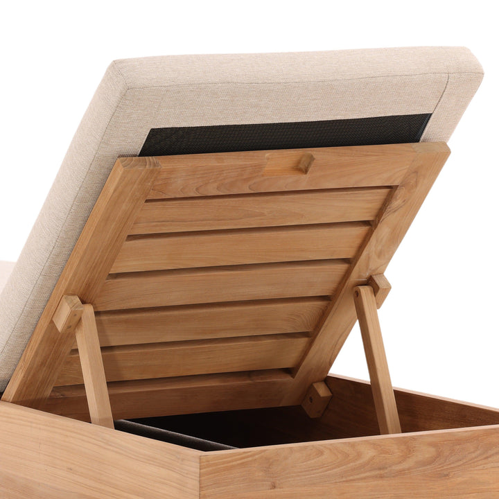 Darleen Outdoor Chaise Sand - SwayLiving