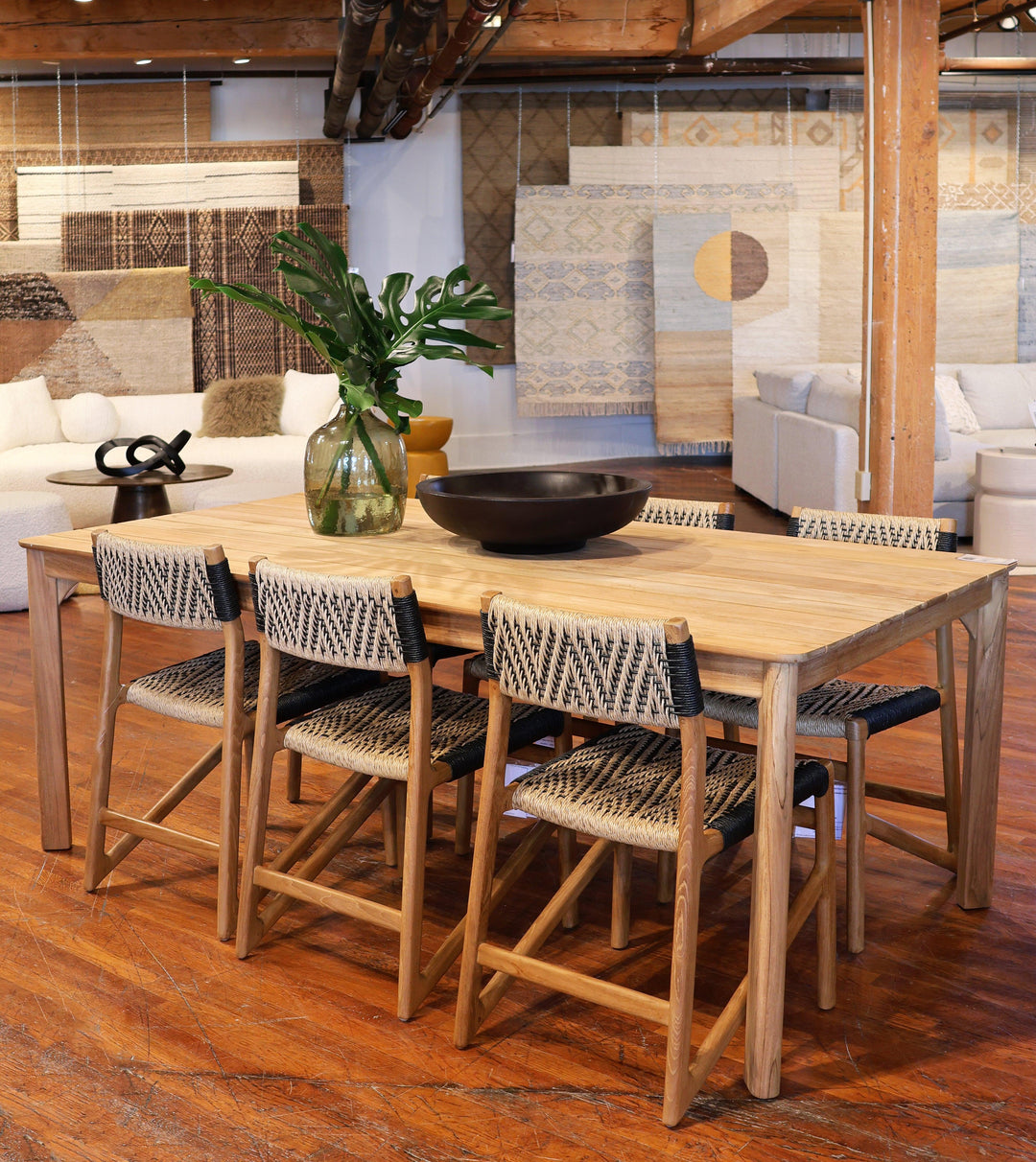 Brielle Outdoor Dining Table Natural - SwayLiving