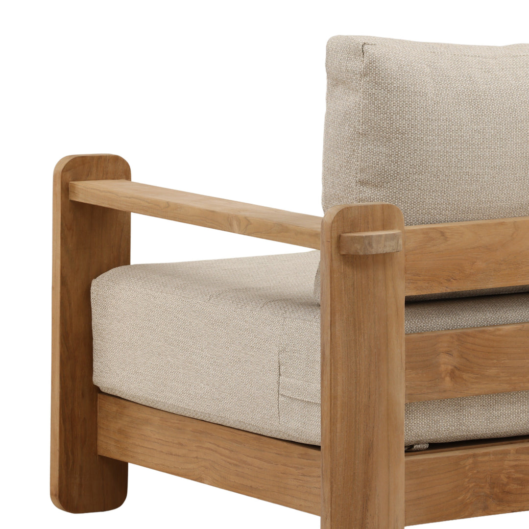 Julienne Outdoor Sofa Chair Taupe — Detail 2