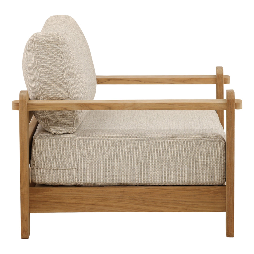 Julienne Outdoor Sofa Chair Taupe — Profile