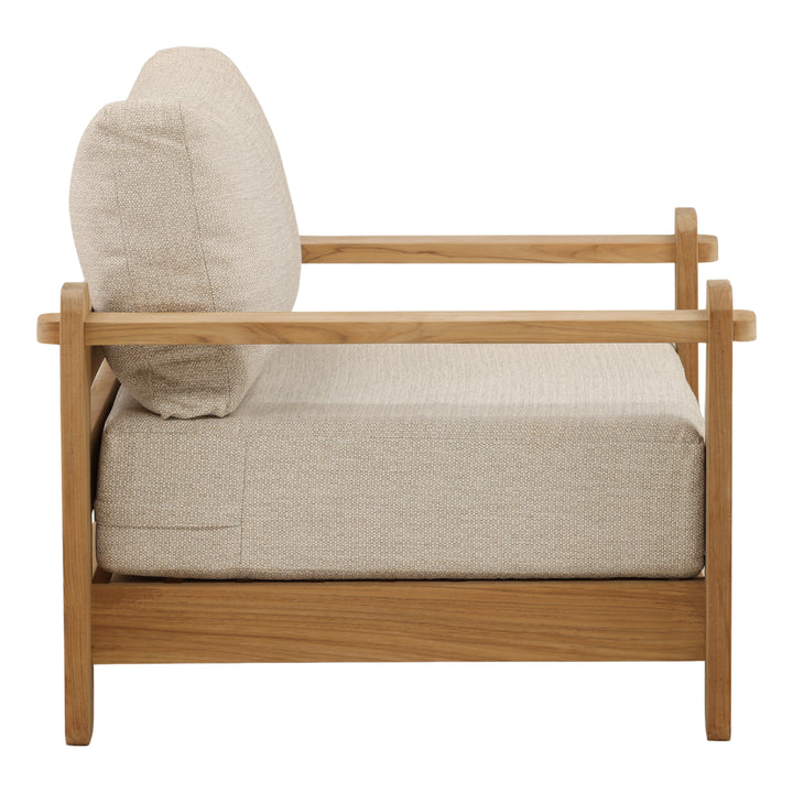 Julienne Outdoor Sofa Chair Taupe — Profile