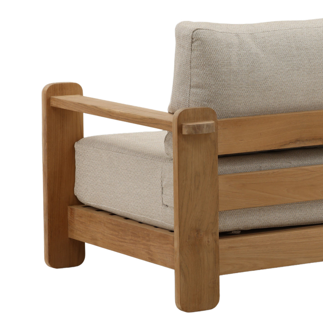 Julienne Outdoor Sofa Taupe — Detail 1