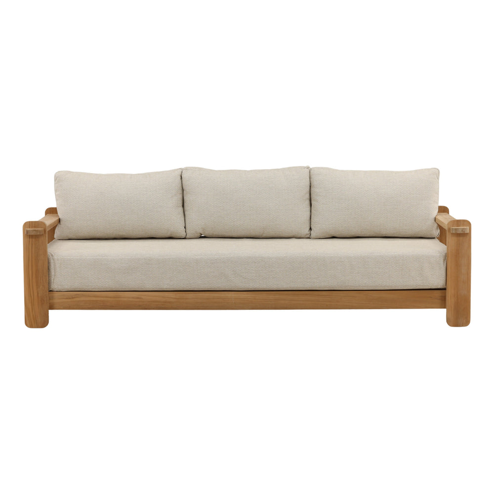 Julienne Outdoor Sofa Taupe — Front