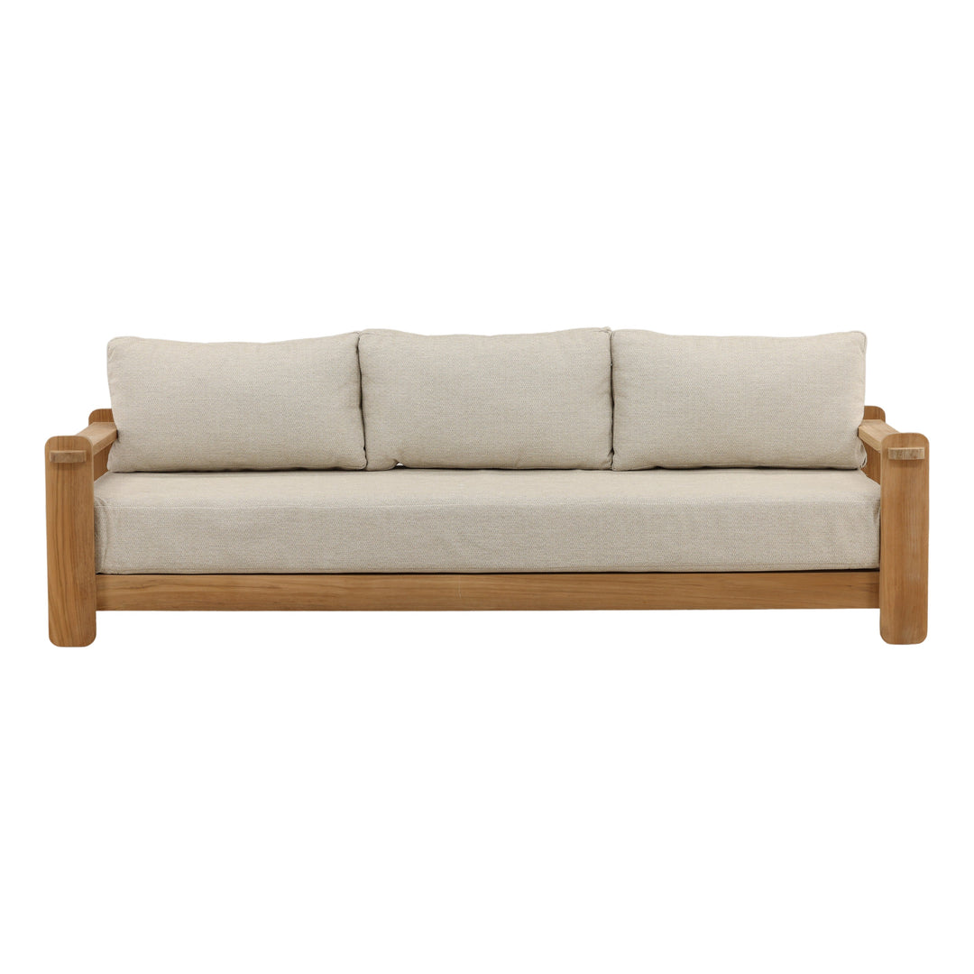 Julienne Outdoor Sofa Taupe — Front