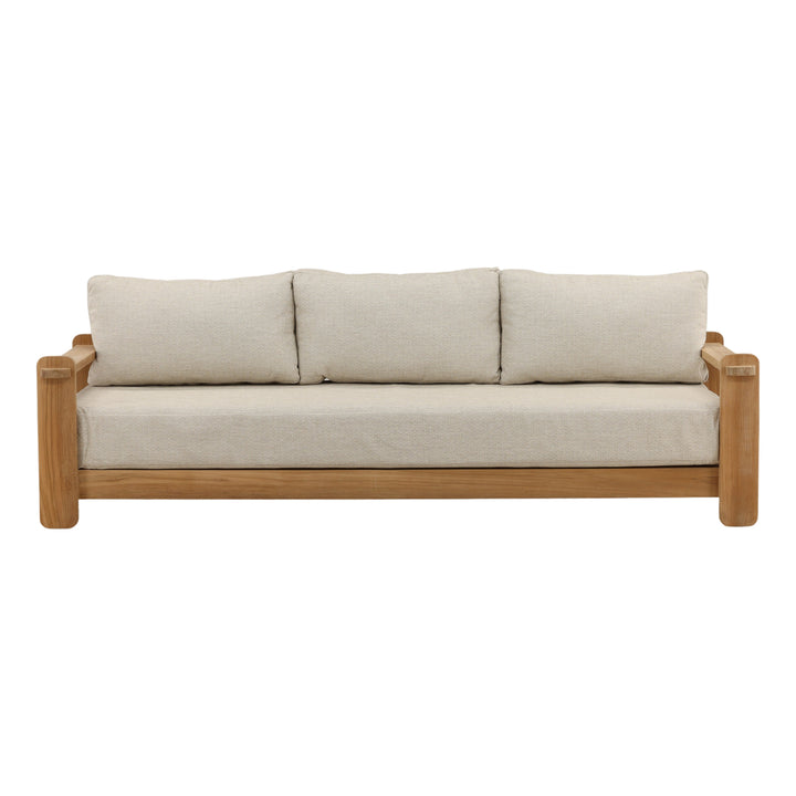 Julienne Outdoor Sofa Taupe — Front