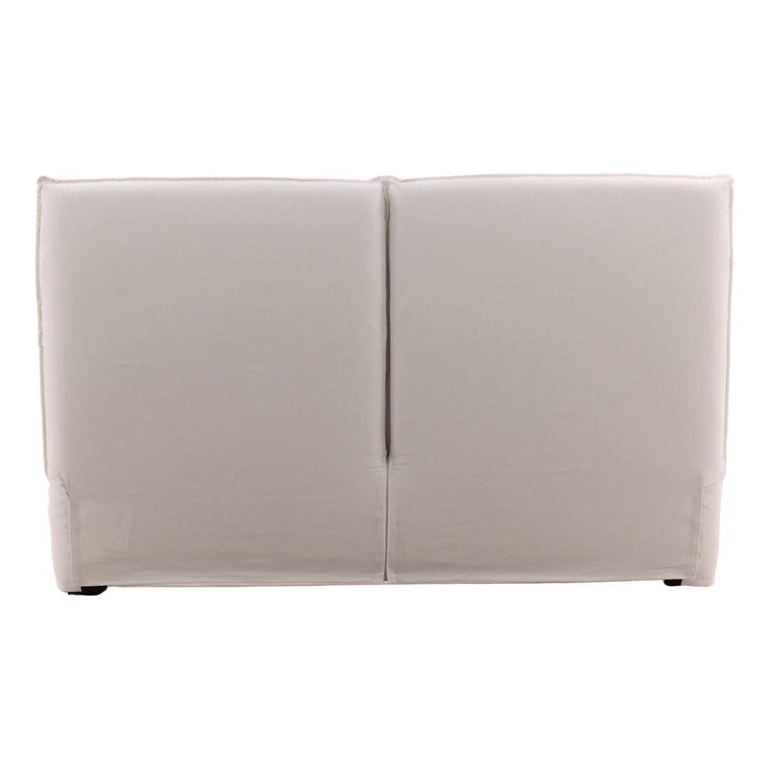 Omario Bed King Off White — Back