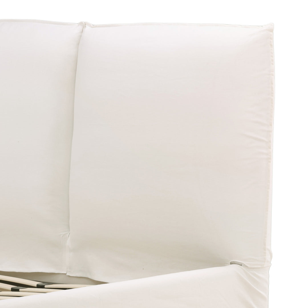 Omario Bed King Off White — Detail 2