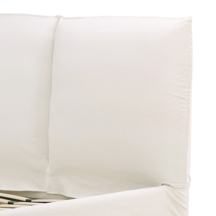 Omario Bed King Off White — Detail 2
