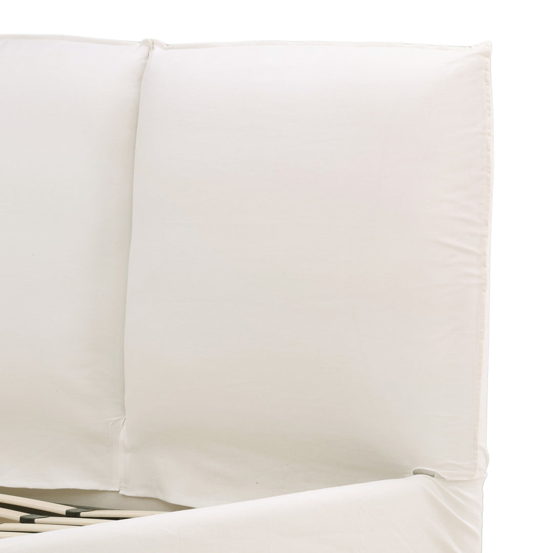 Omario Bed Queen Off White — Detail 2