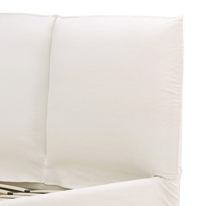 Omario Bed Queen Off White — Detail 2