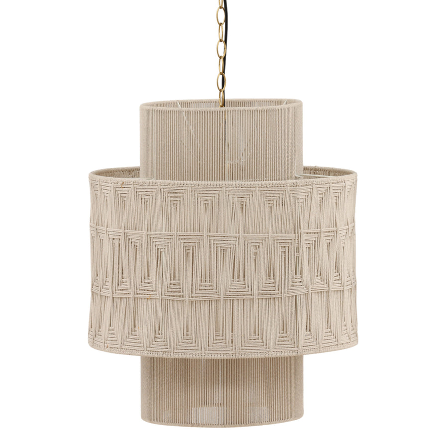 Brizza Pendant Light White — Front Three-Quarter