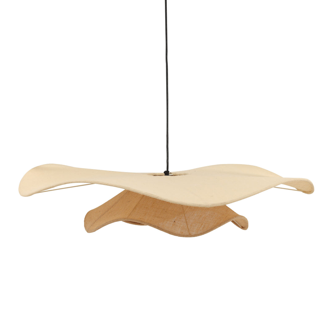 Elah Pendant Light White Natural — Front Three-Quarter